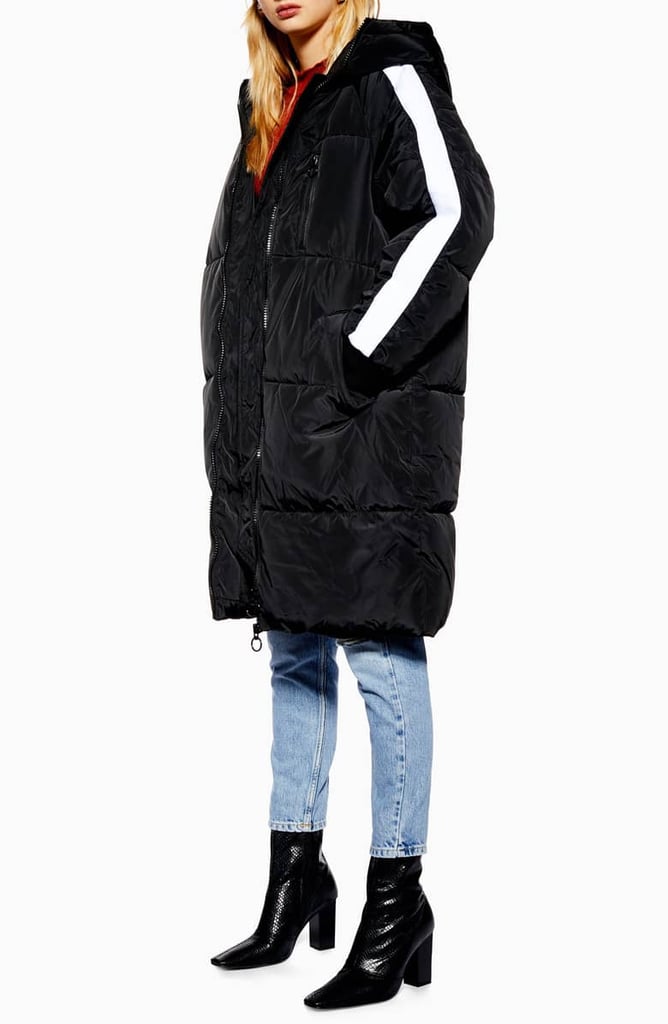 topshop long puffer