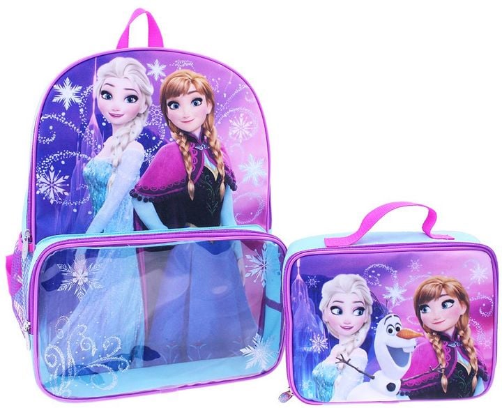 frozen backpack with lunchbox