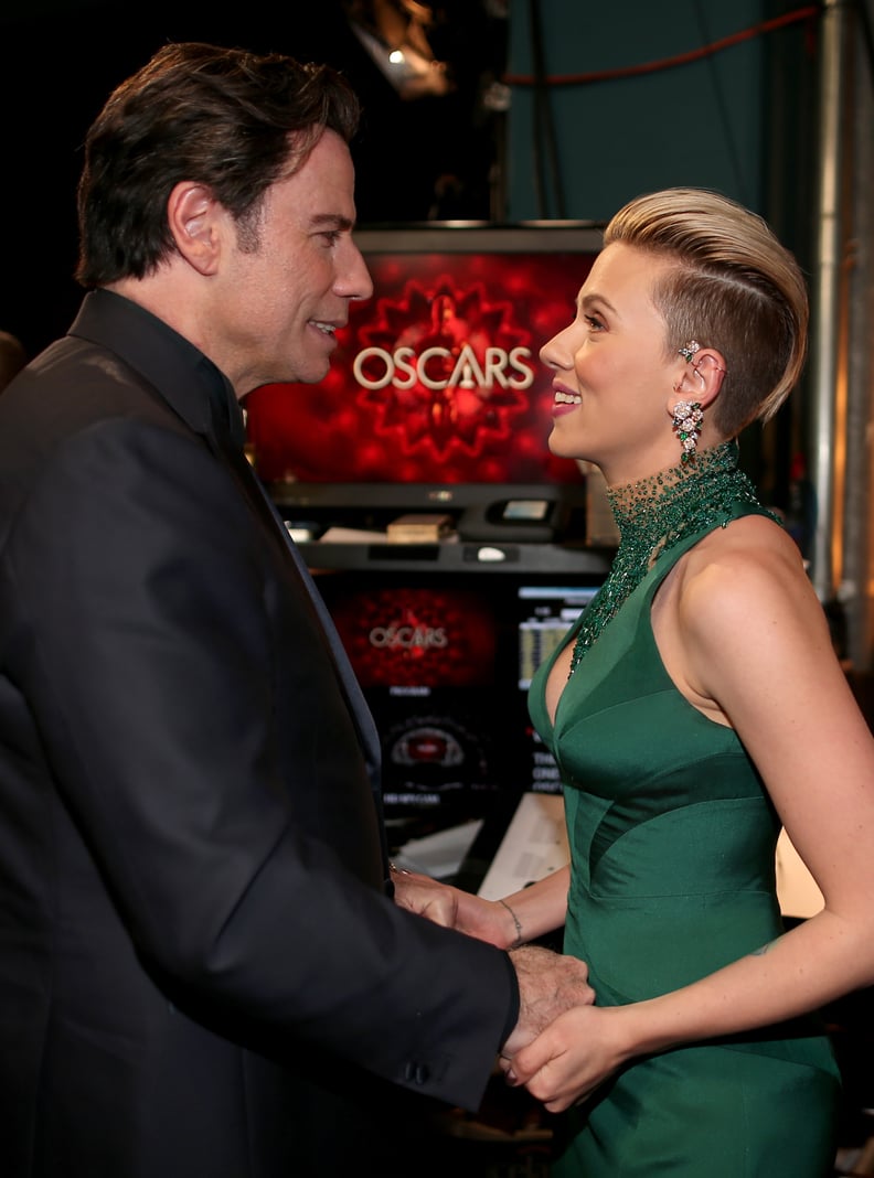 John Travolta and Scarlett Johansson