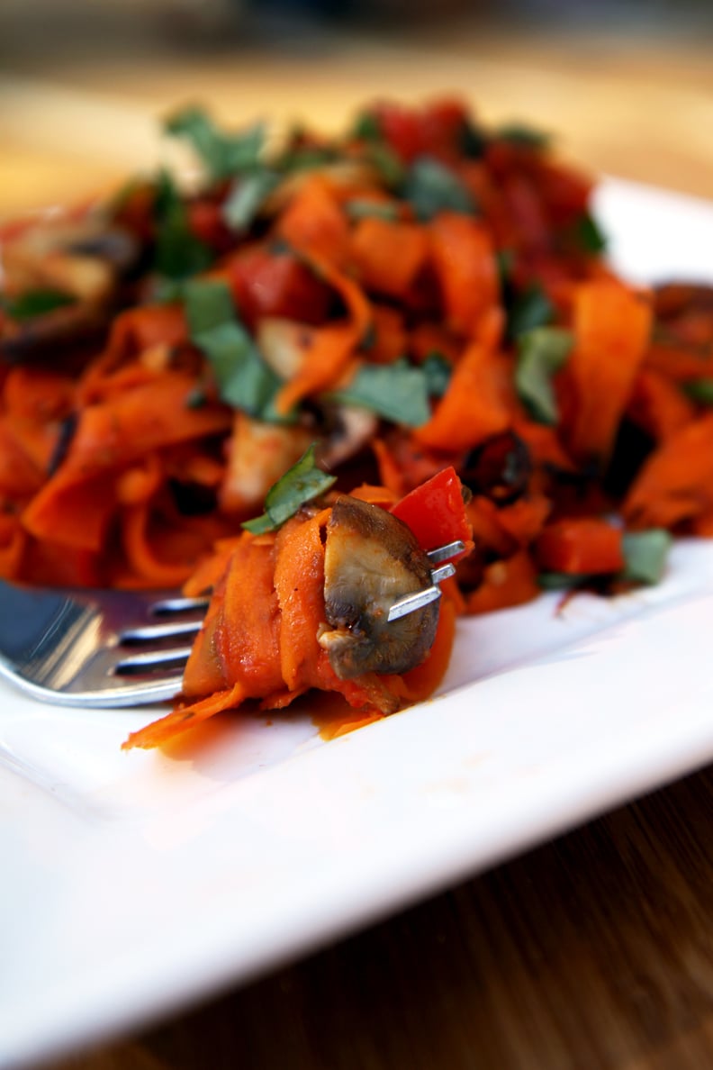 Wednesday: Carrot Fettucine With Sautéed Tofu