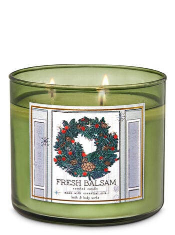 Bath & Body Works Fresh Balsam 3-Wick Candle