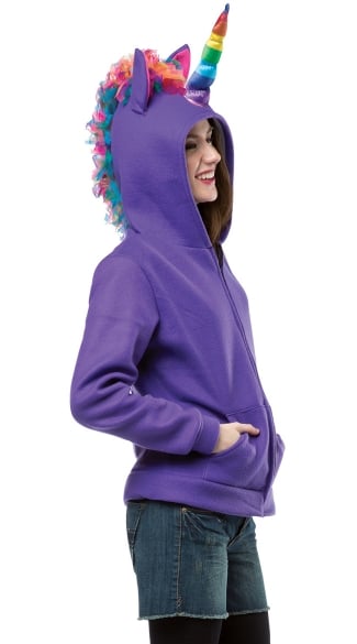 Purple Unicorn Hoodie Costume