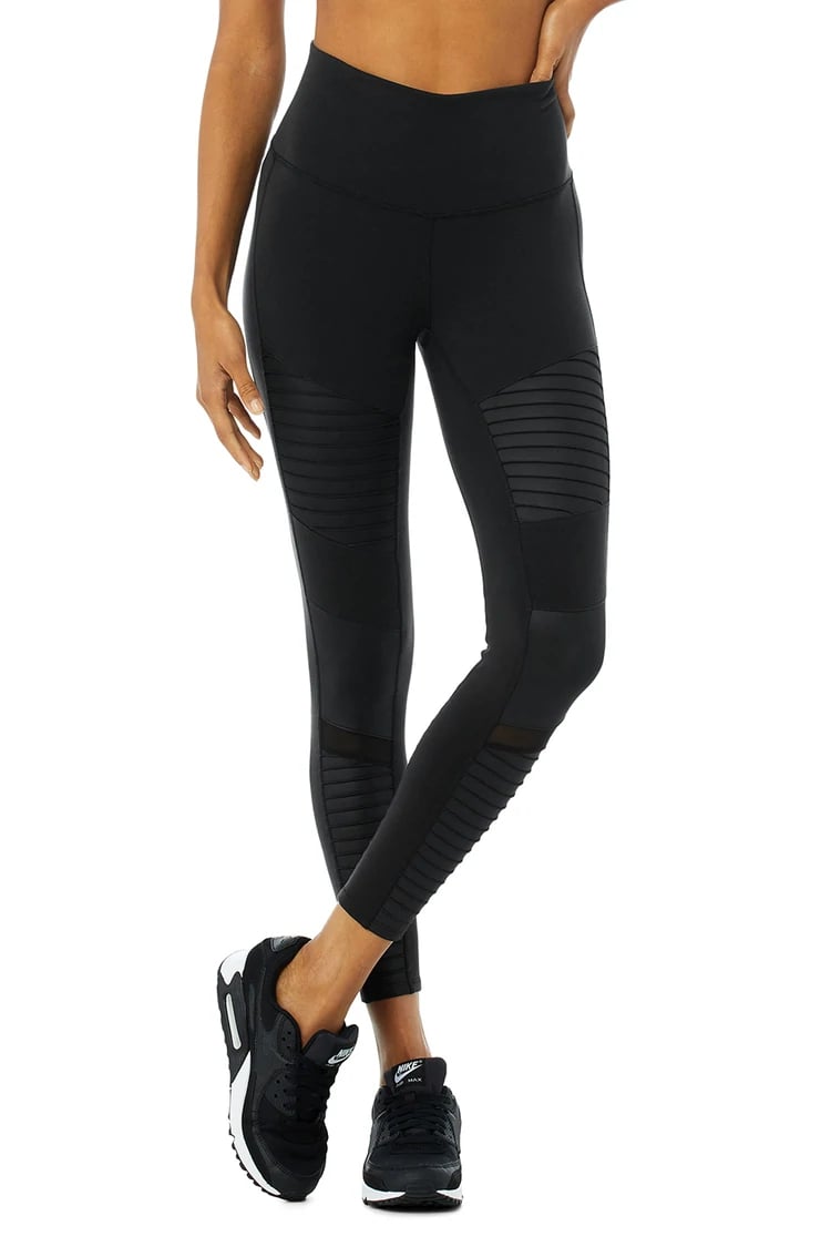 Alo Yoga - 7/8 High Waisted Airbrush Legging - Black – World of Leggings