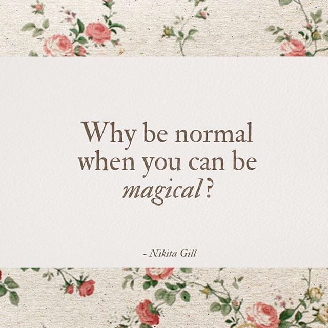 Why be normal?