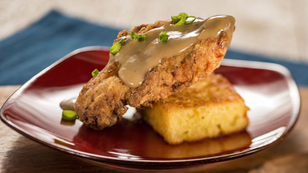 Farm Fresh: Crispy Chicken With Griddled Cornbread and Red Eye Gravy Farm Fresh: Crispy Chicken With Griddled Cornbread and Red Eye Gravy