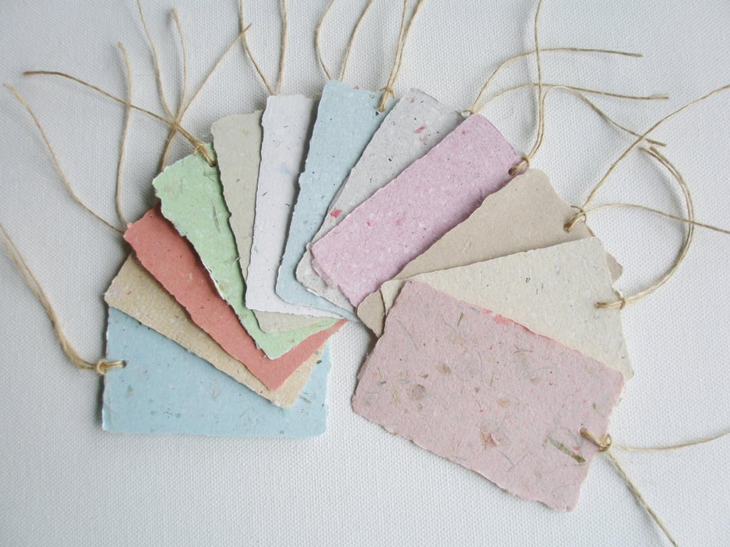 Handmade Recycled Paper Tags