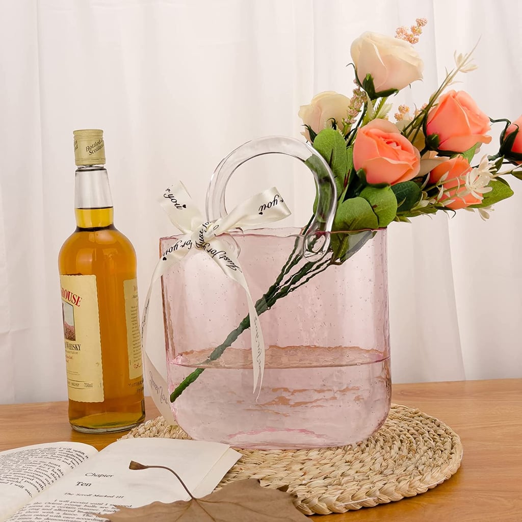 Pink Glass Purse Vase From Amazon