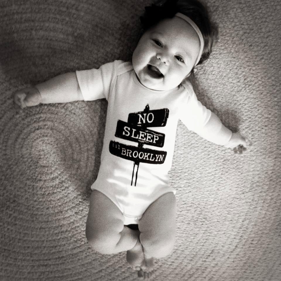 No Sleep Till Brooklyn Onesie 2024 www.gemologytidbits