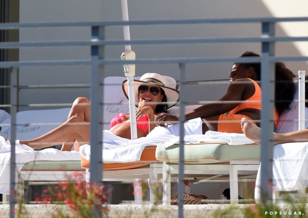 Eva Longoria and Serena Williams Wearing Bikinis in Miami POPSUGAR