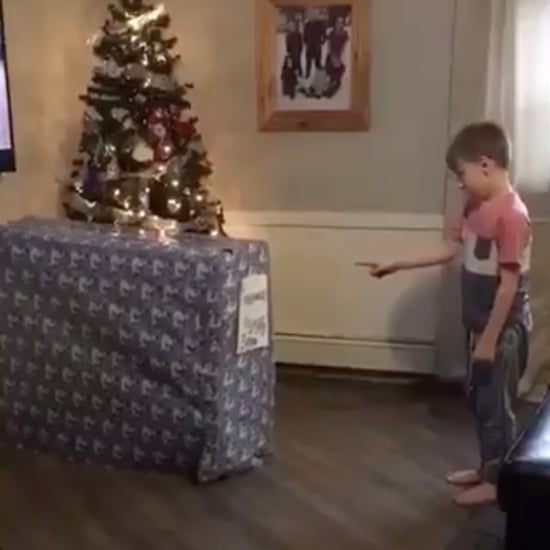 Boy Unwraps Military Dad as Early Christmas Gift