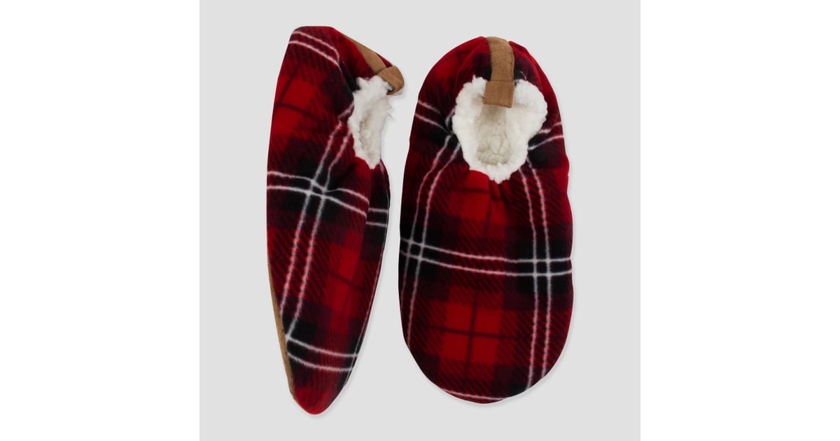 Plaid Polar Fleece Slipper Socks | Jonathan Van Ness's Favourite Self ...