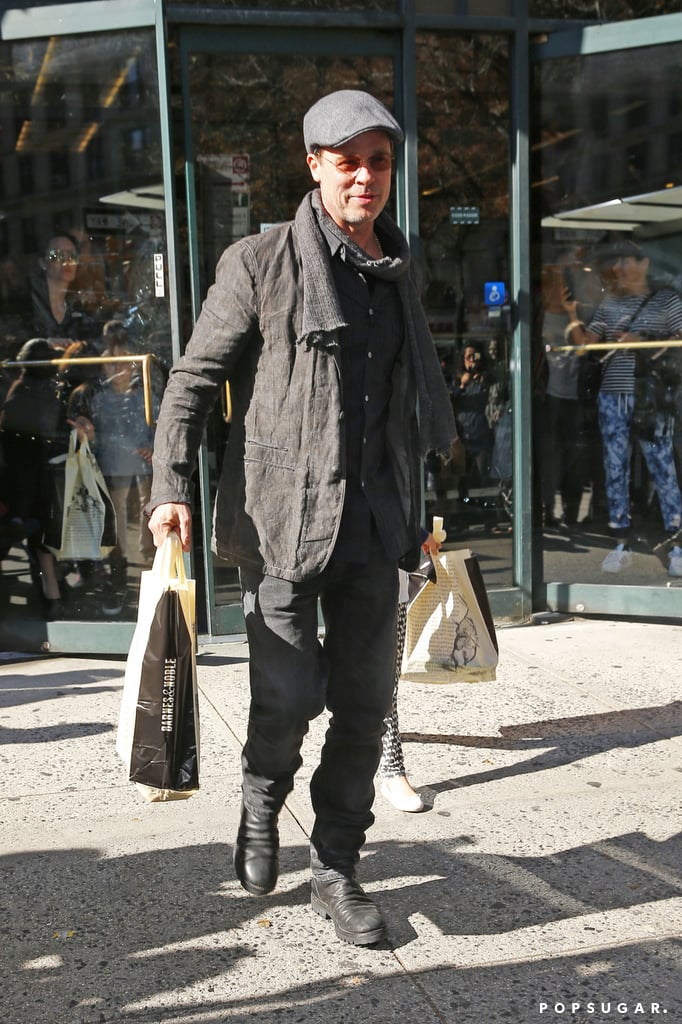 Brad Pitt and Angelina Jolie in NYC With the Twins Nov. 2015