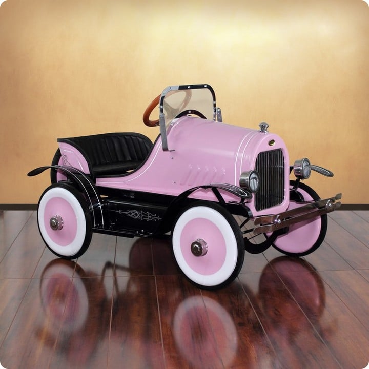 Dexton Deluxe Pink Roadster Pedal Car For Kids