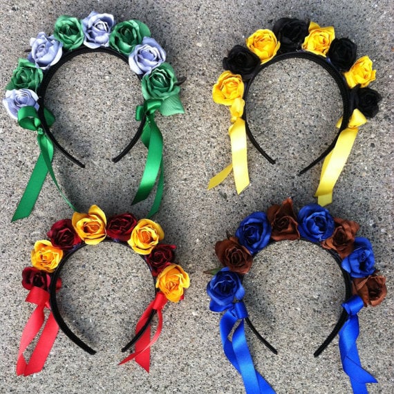 Slytherin House Flower Crown