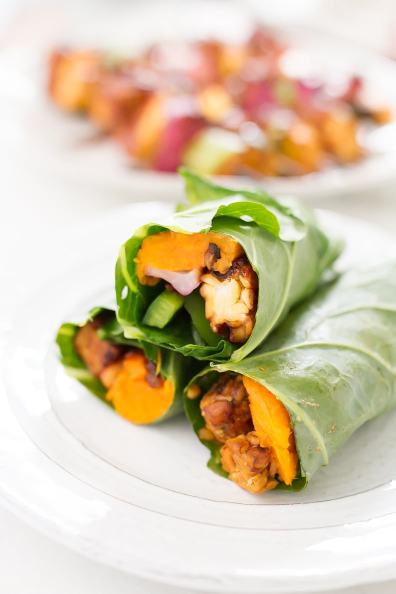 Tempeh Collard Wraps With Sweet Potato