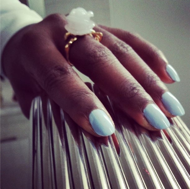 Blue Orchid was the color of choice for Lupita Nyong'o.
Source: Instagram user lupitanyongo