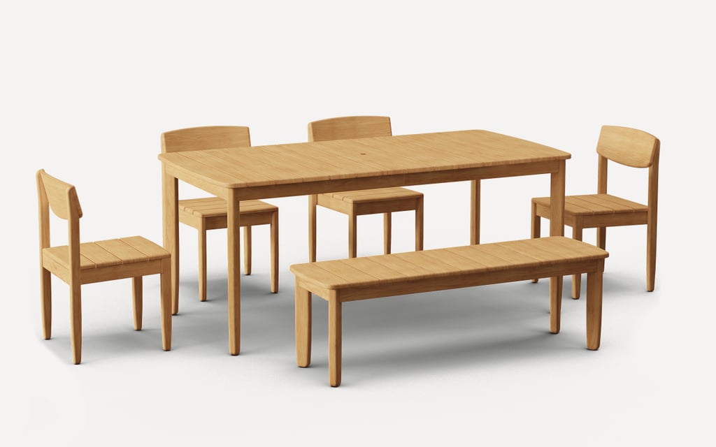 Burrow Dunes Outdoor Teak Dining Set
