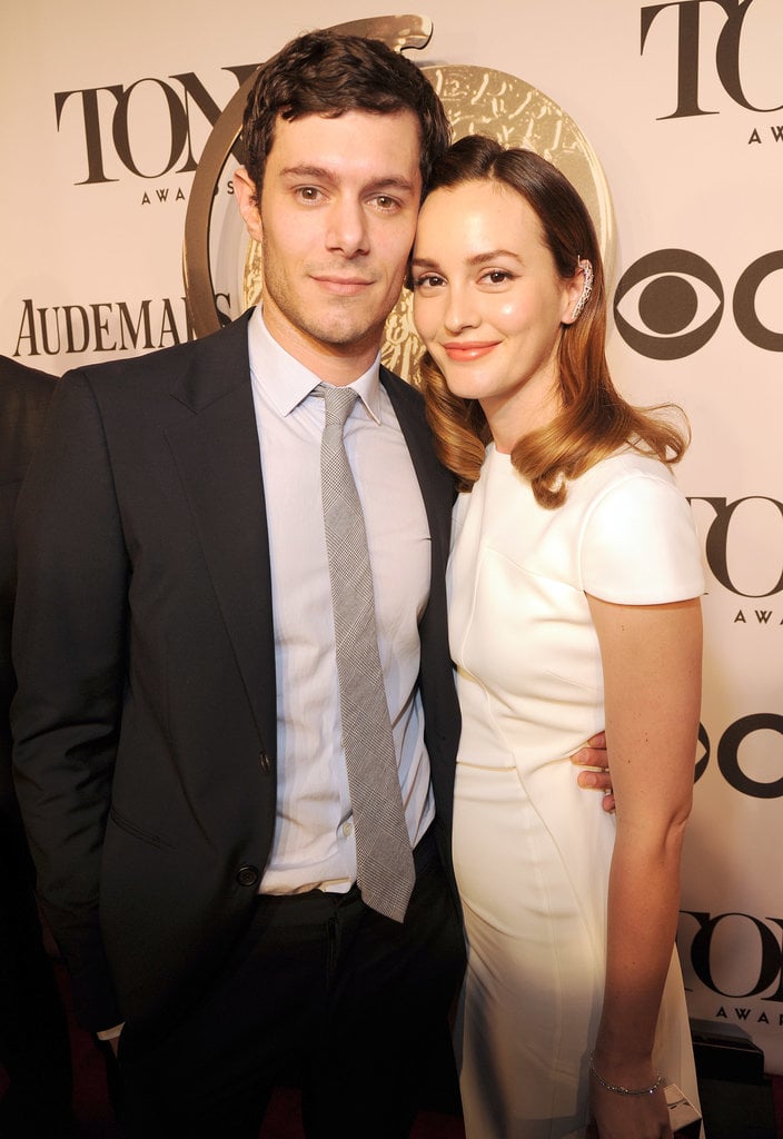 Leighton Meester and Adam Brody made a sweet red carpet debut at the Tony Awards on Sunday in NYC.