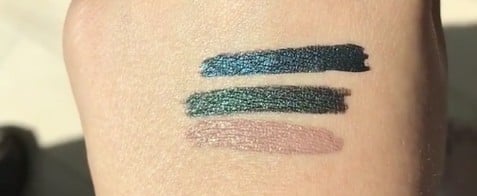 Rihanna's Makeup Artist Swatches Fenty Beauty Eyeliner