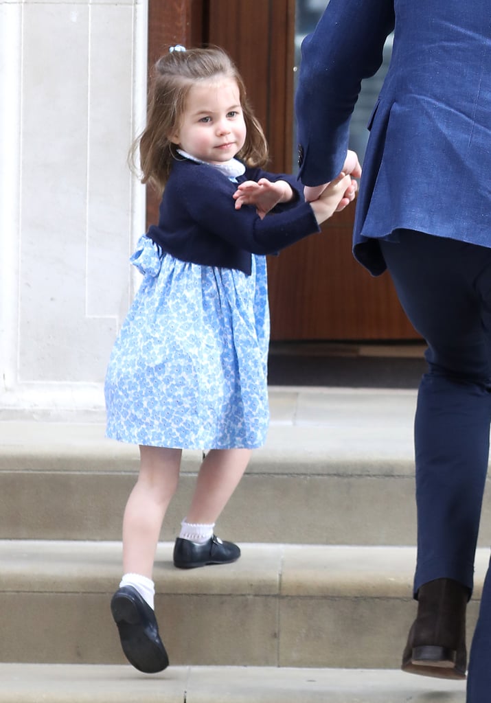 Prince George and Princess Charlotte at Hospital to See Baby