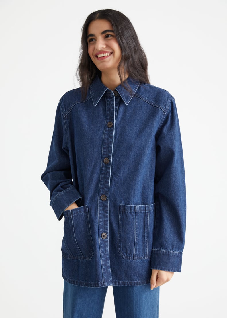 & Other Stories Relaxed Patch Pocket Denim Jacket