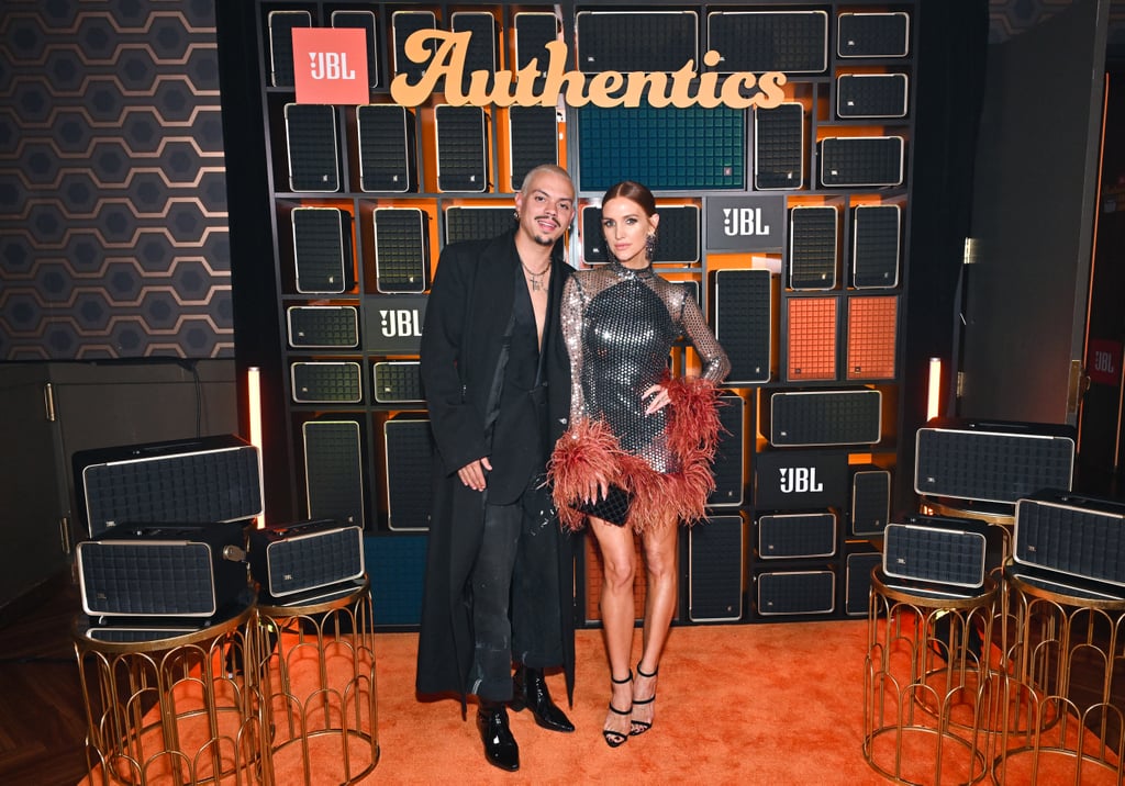 Evan Ross and Ashlee Simpson at the 2023 JBL Fest