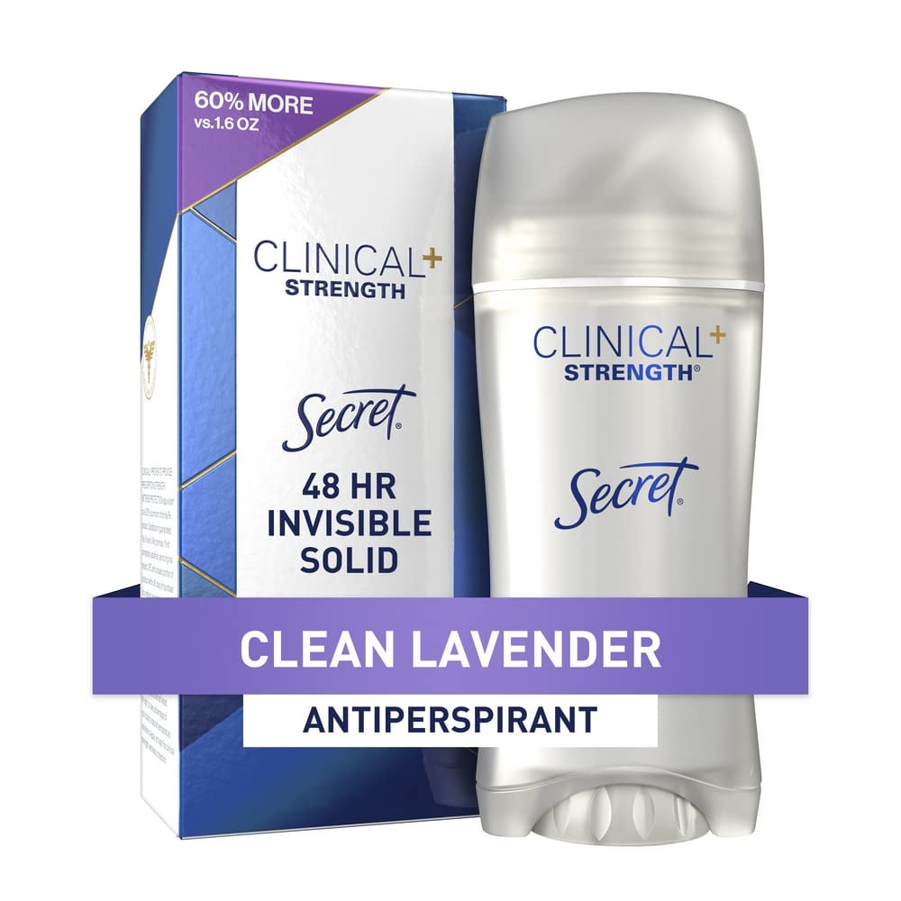 最佳Clinical-Strength除臭剂:秘密临床力量无形的坚实的止汗剂