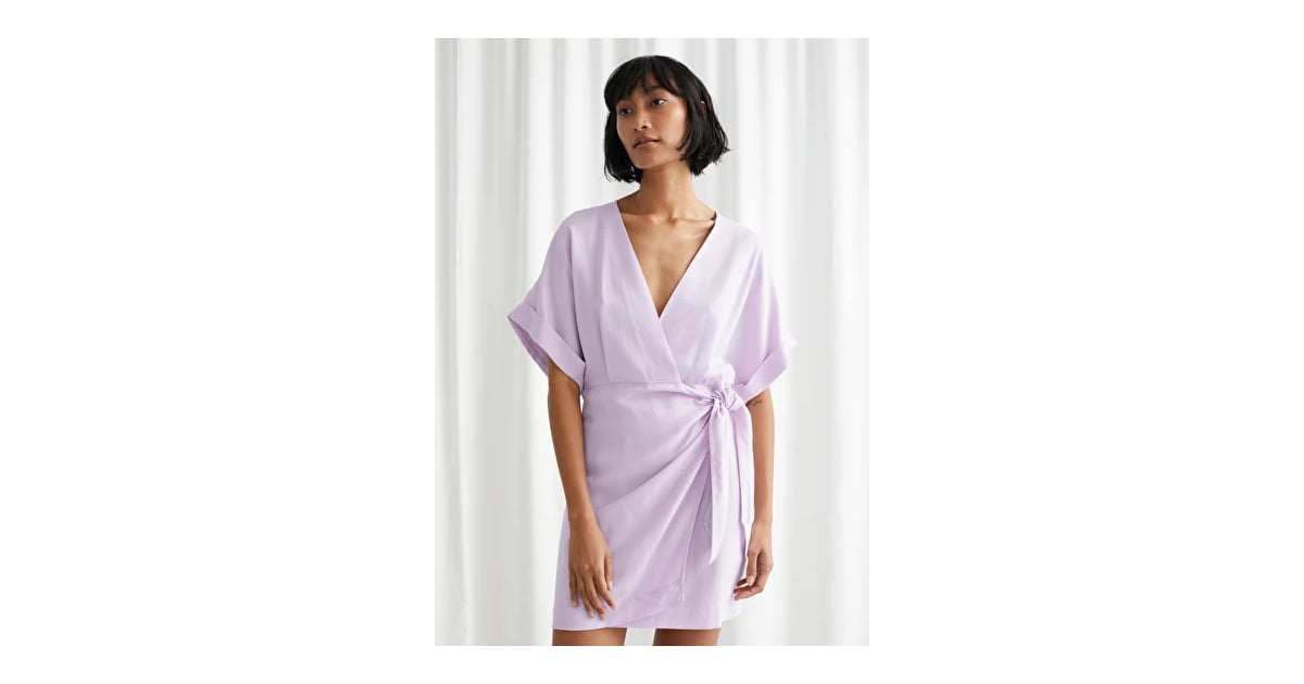 ☀ Other Stories Kimono Wrap Mini Dress ...