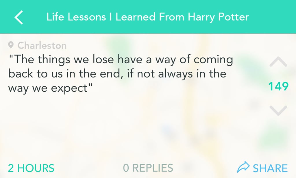 Not everything gone is always lost.