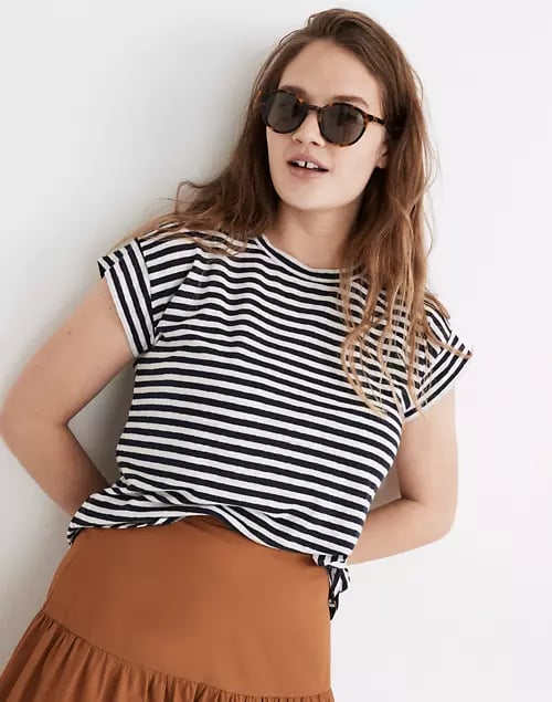 Madewell Linen-Blend Asbury Tee