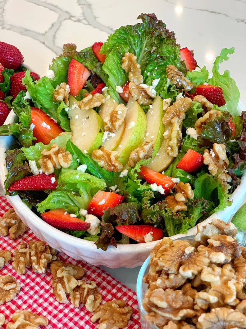 Walnut, Pear, and Strawberry Salad