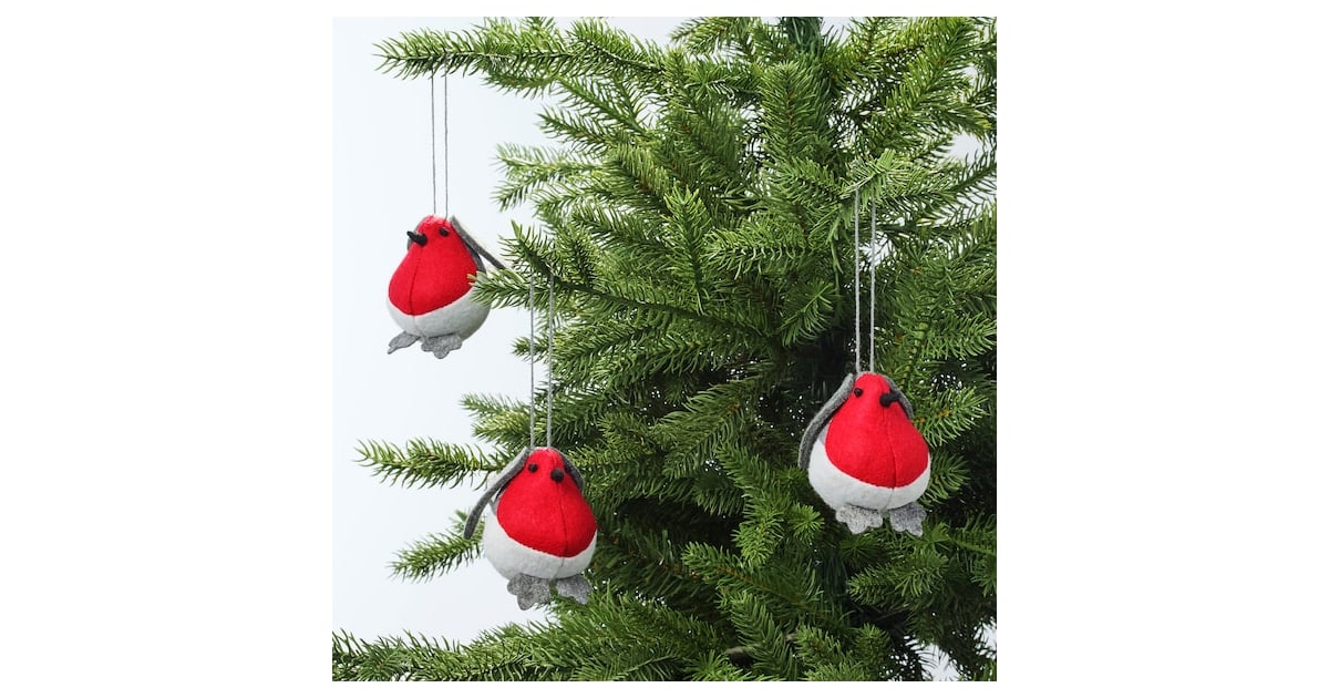 IKEA VINTER Birds Hanging Decoration pack of 3 Robin Felt Christmas NEW Last One