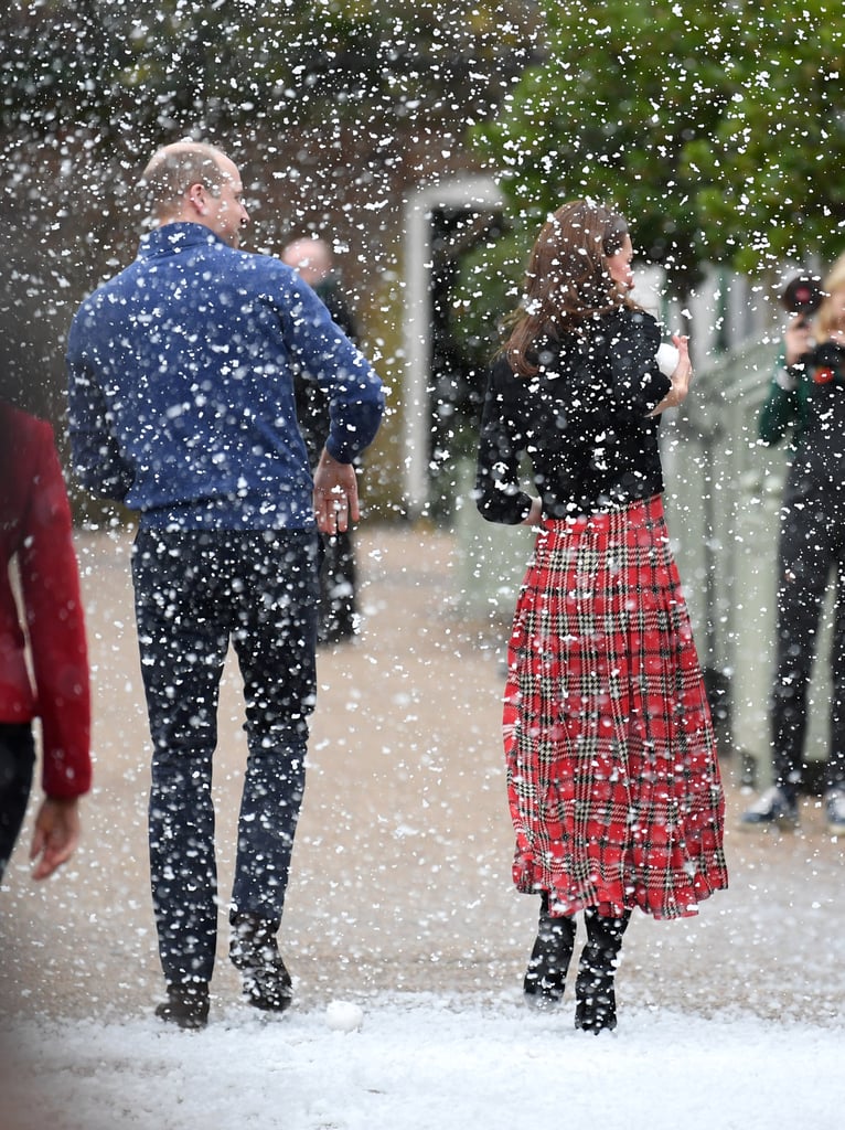 Kate Middleton and Prince William Snowball Fight 2018