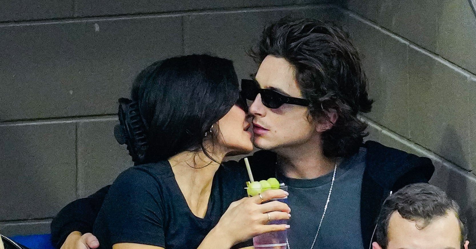 Kylie Jenner and Timothée Chalamet Match in All-Black Outfits at the US Open