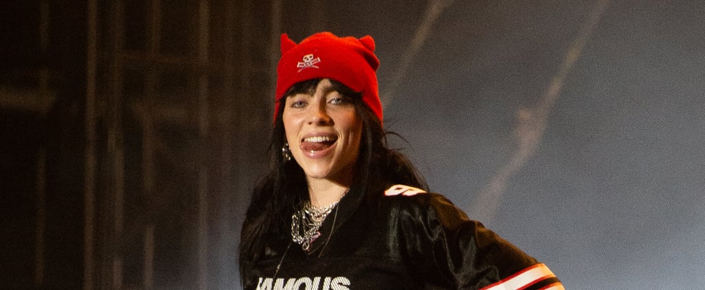 Billie Eilish's Oversize "FAMOUS" Jersey, Sheer Biker Shorts