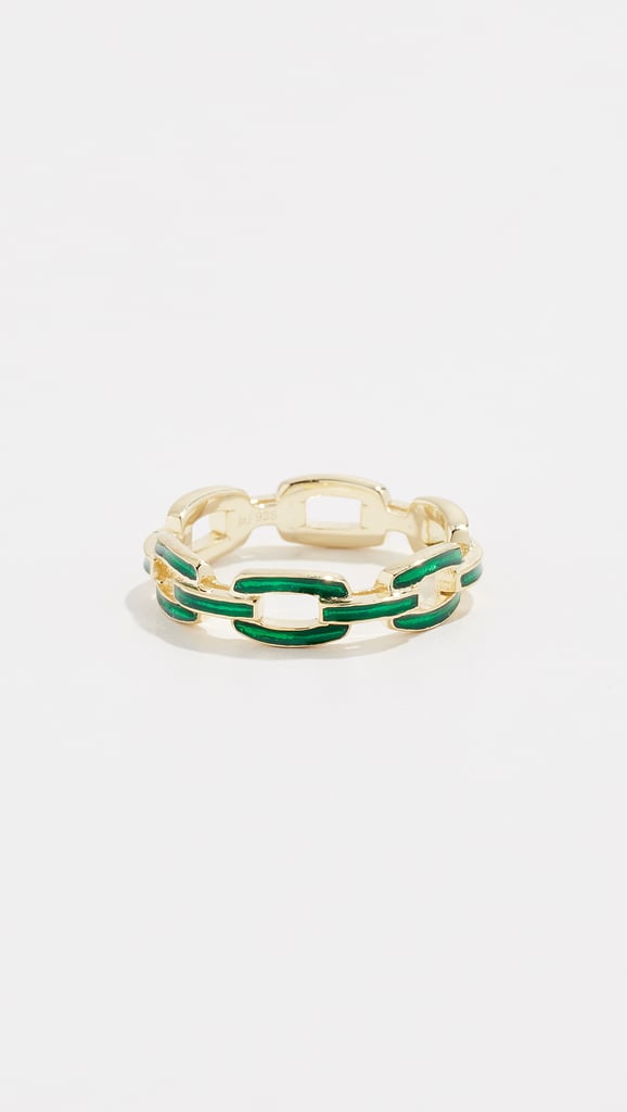 Jennifer Zeuner Jewellery Carmine Enamel Ring