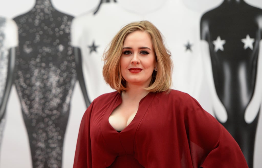Adele at Brit Awards February 2016