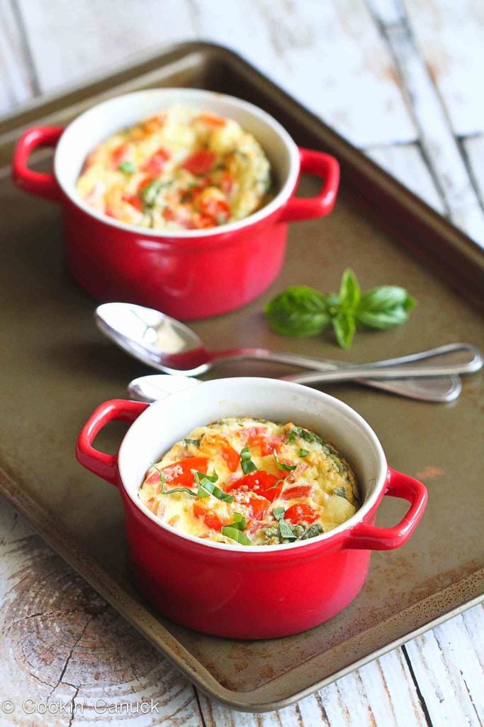 Caprese Baked Eggs