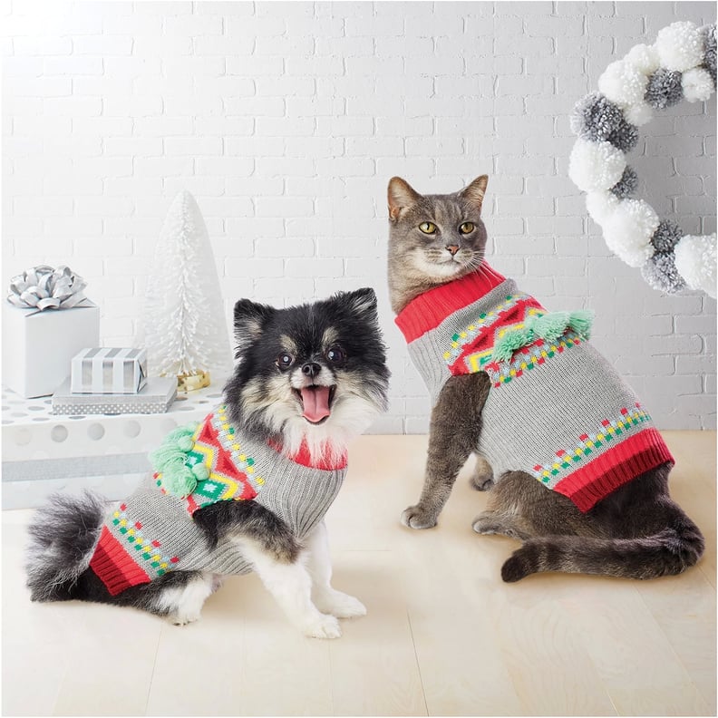 Merry Lane Fairisle Cat and Dog Sweater 