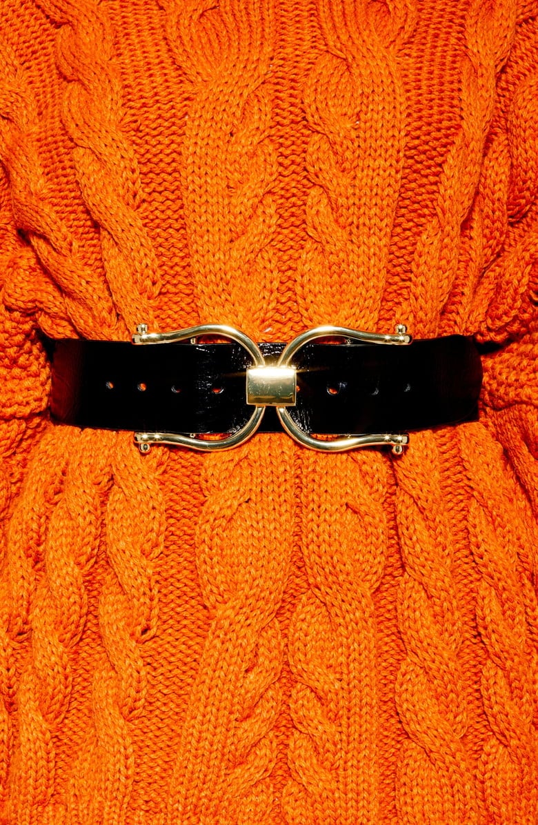 Topshop Wide Logo Belt