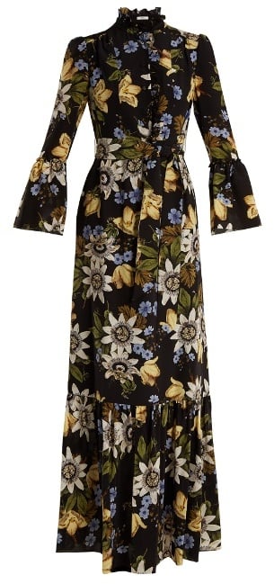 Erdem Stephanie Floral Silk Gown