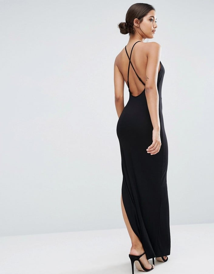 The crisscross straps on the back of this Asos maxi dress ($34) will ...