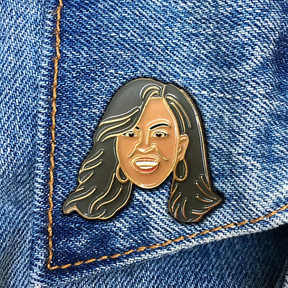 Michelle Obama Enamel Pin