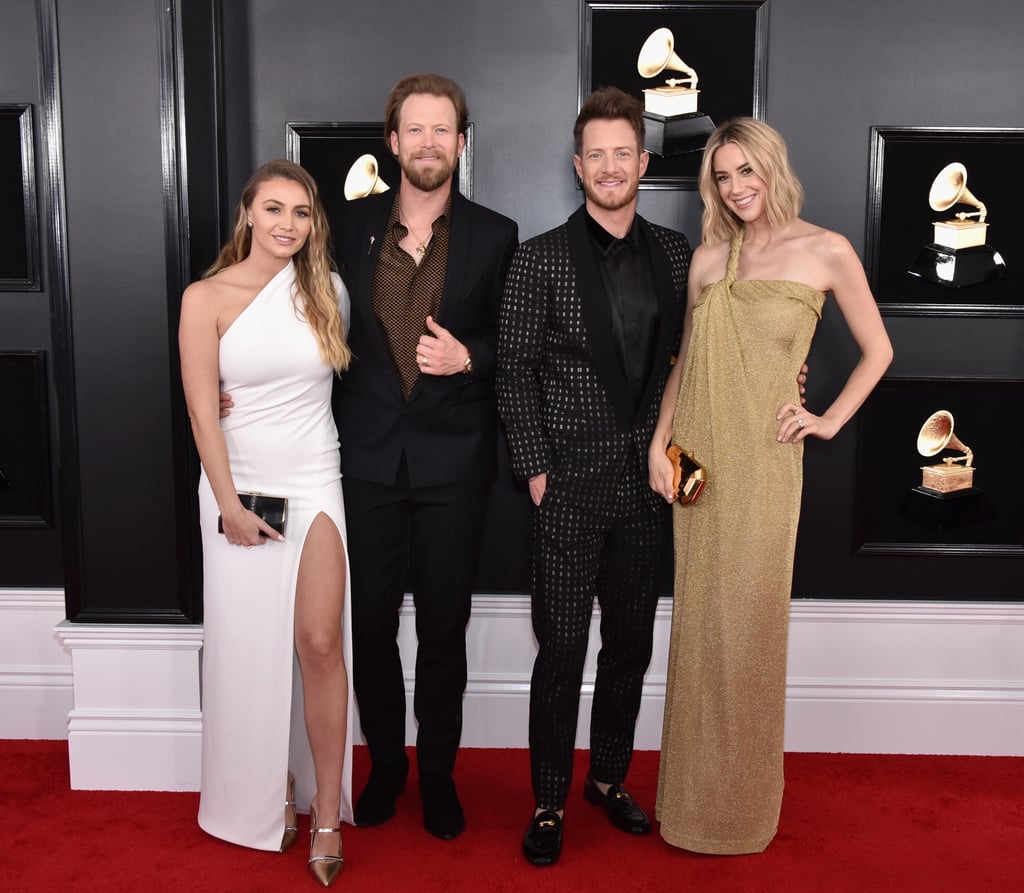 Brittney Marie Cole, Brian Kelley and Tyler Hubbard of Florida Georgia Line, and Hayley Stommel