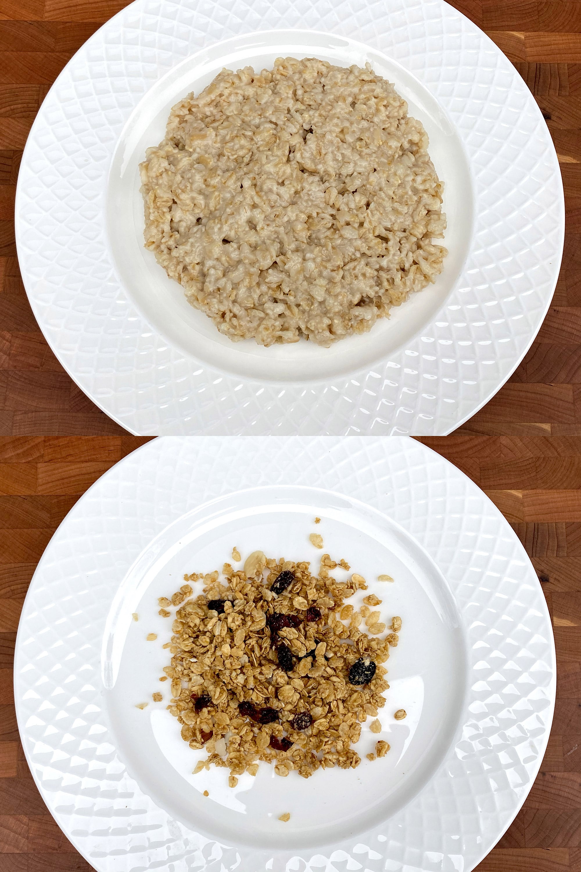 Oatmeal vs. Granola