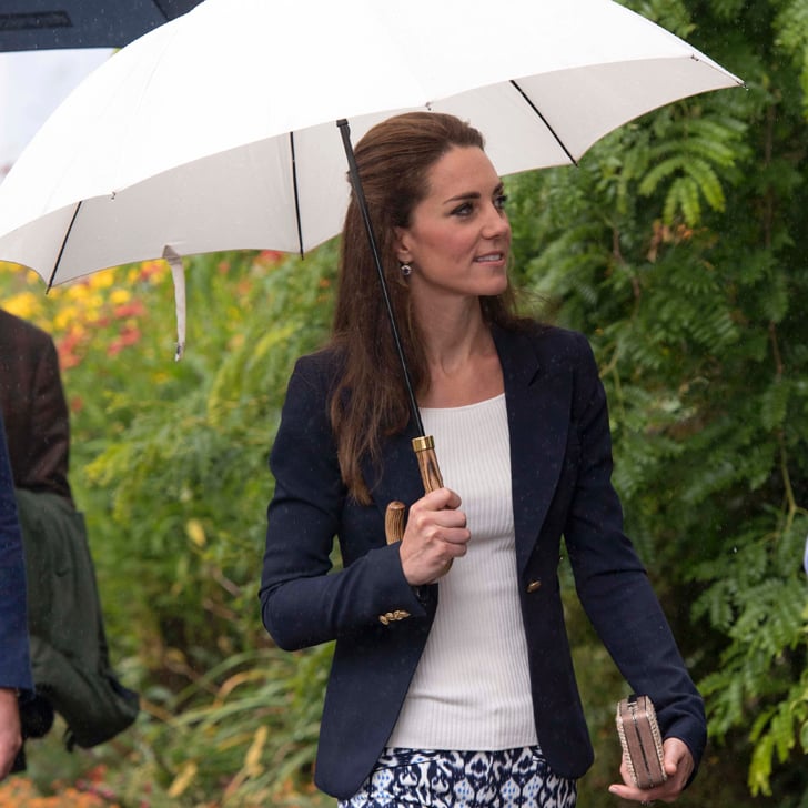 Kate Middleton Wears Gap Printed Pants September 2016