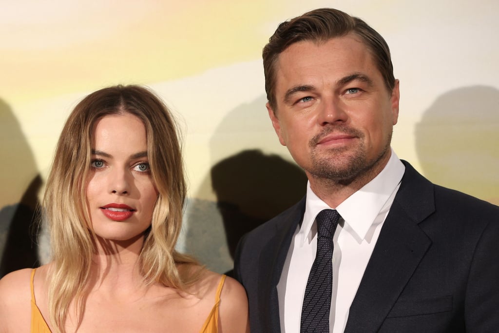 Margot Robbie and Leonardo DiCaprio at the Once Upon a Time in Hollywood premiere in Rome.