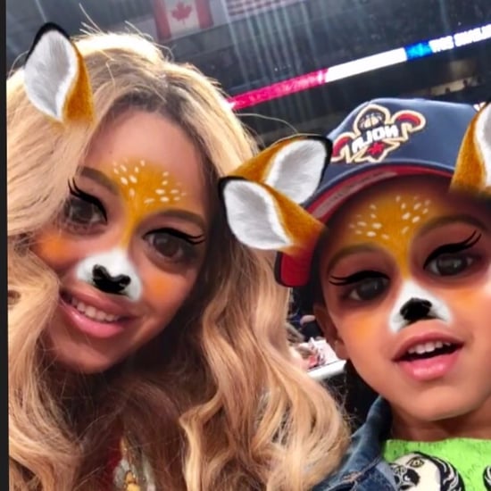 Beyoncé and Blue Ivy NBA All-Star Game Selfie 2017