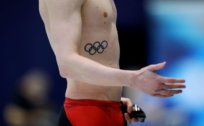 Germany's Christoph Fildebrand's Olympic Rings Tattoo