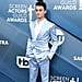 Noah Schnapp's Blue Balmain Suit at the SAG Awards
